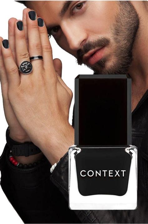 black nail polish for men